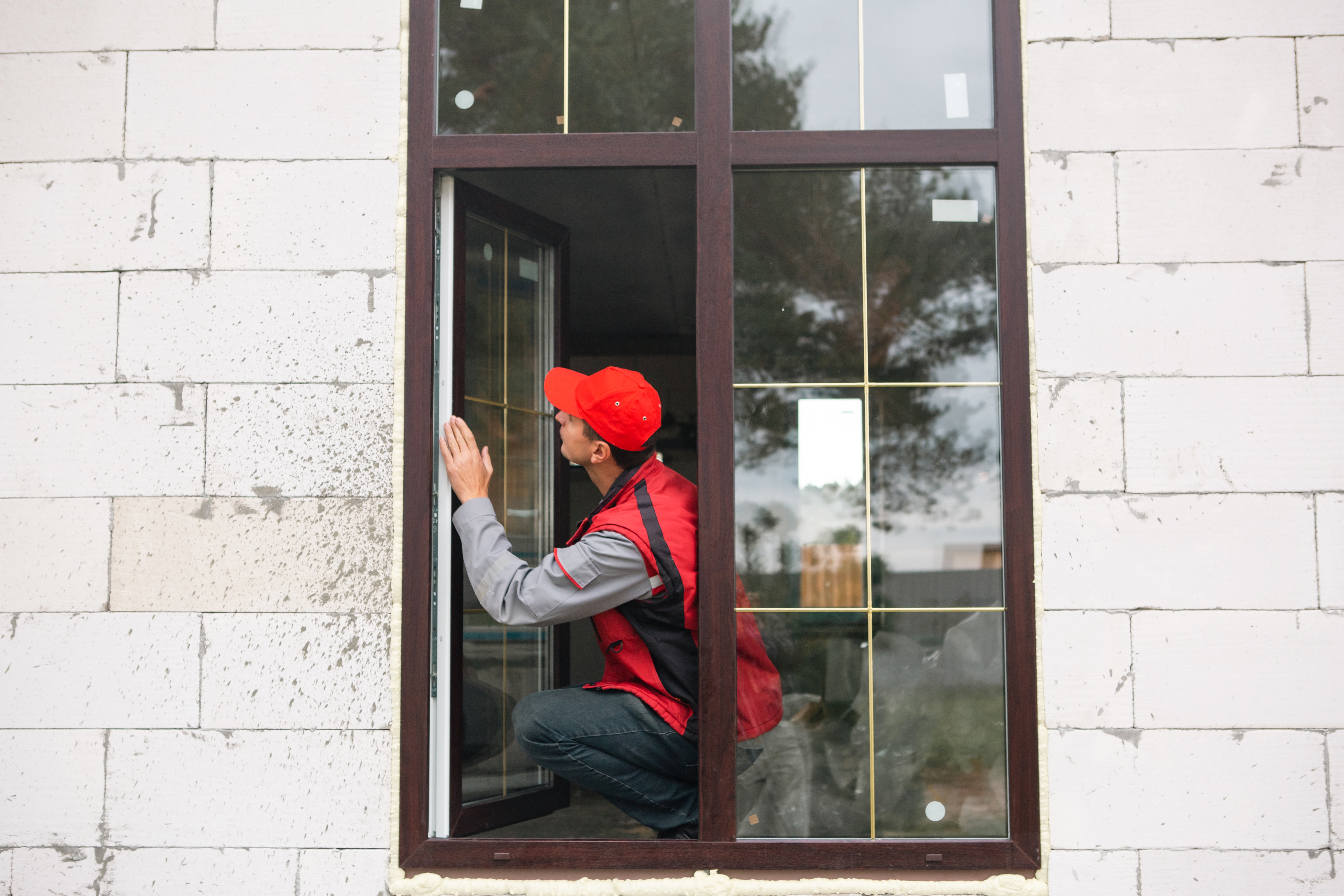 Close view of a finished window installation with clean lines